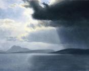 阿尔伯特 比尔施塔特 : Approaching Thunderstorm on the Hudson River